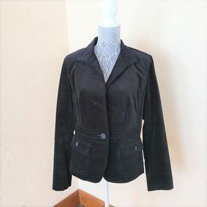 Talbots Black Velvet Blazer || Size 12